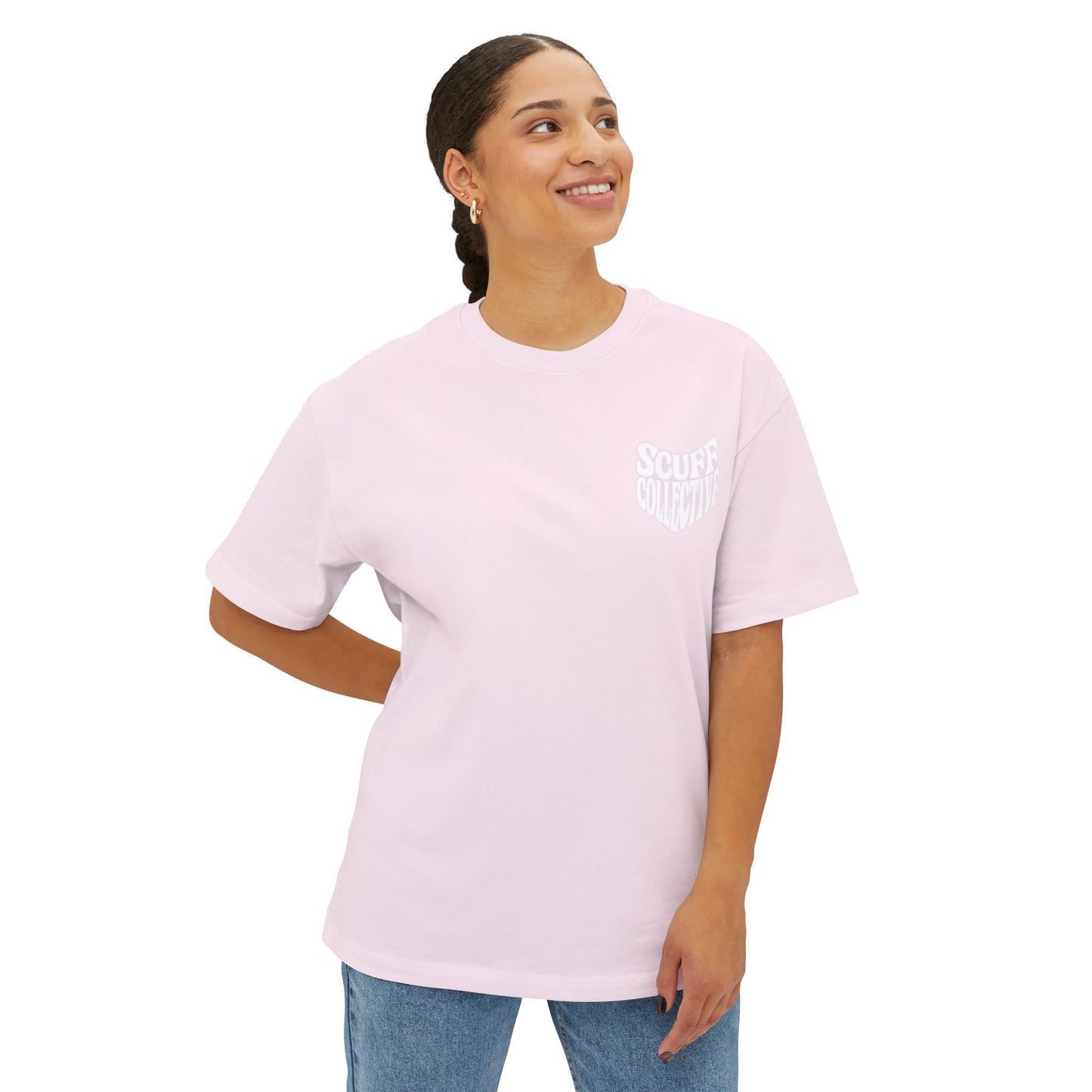 Soft Pink Unisex Boxy Tee - Casual Comfort, Everyday Wear, Relaxed Style, Graphic Tee, Gift for Him/Her