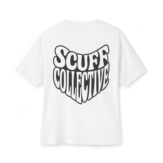 Unisex Oversized Boxy Tee - Retro Vibe, Casual Comfort, Perfect for Parties, Easygoing Style, Gift for Friends, Scuff Collective Design