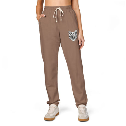 Cozy Unisex Sweatpants with Embroidered Design, Relaxed Fit Pants for Lounging, Holiday Gift, Casual Wear, Comfortable Fashion